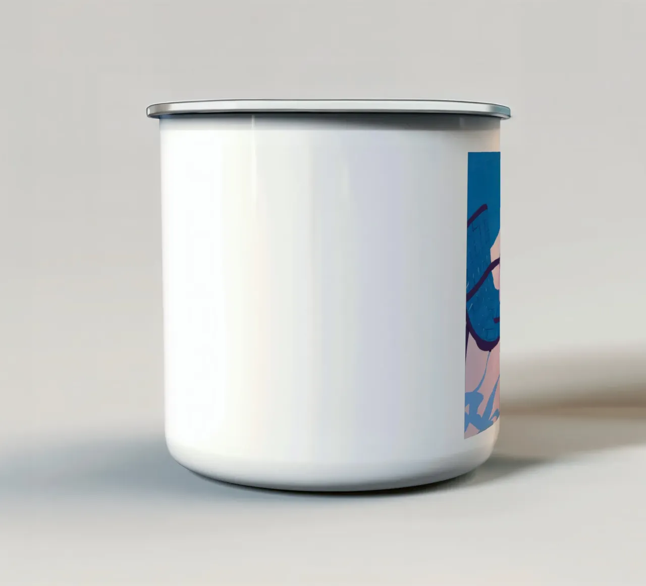 Momento Azure Cafe tazza in smalto da Sky Velour