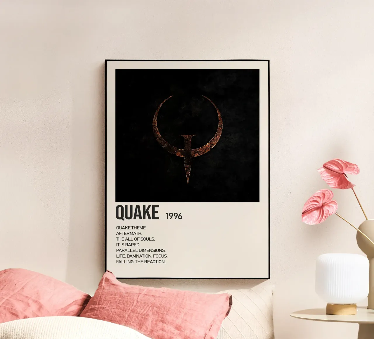 Quake Tracklists plexiglass da Banda Neira