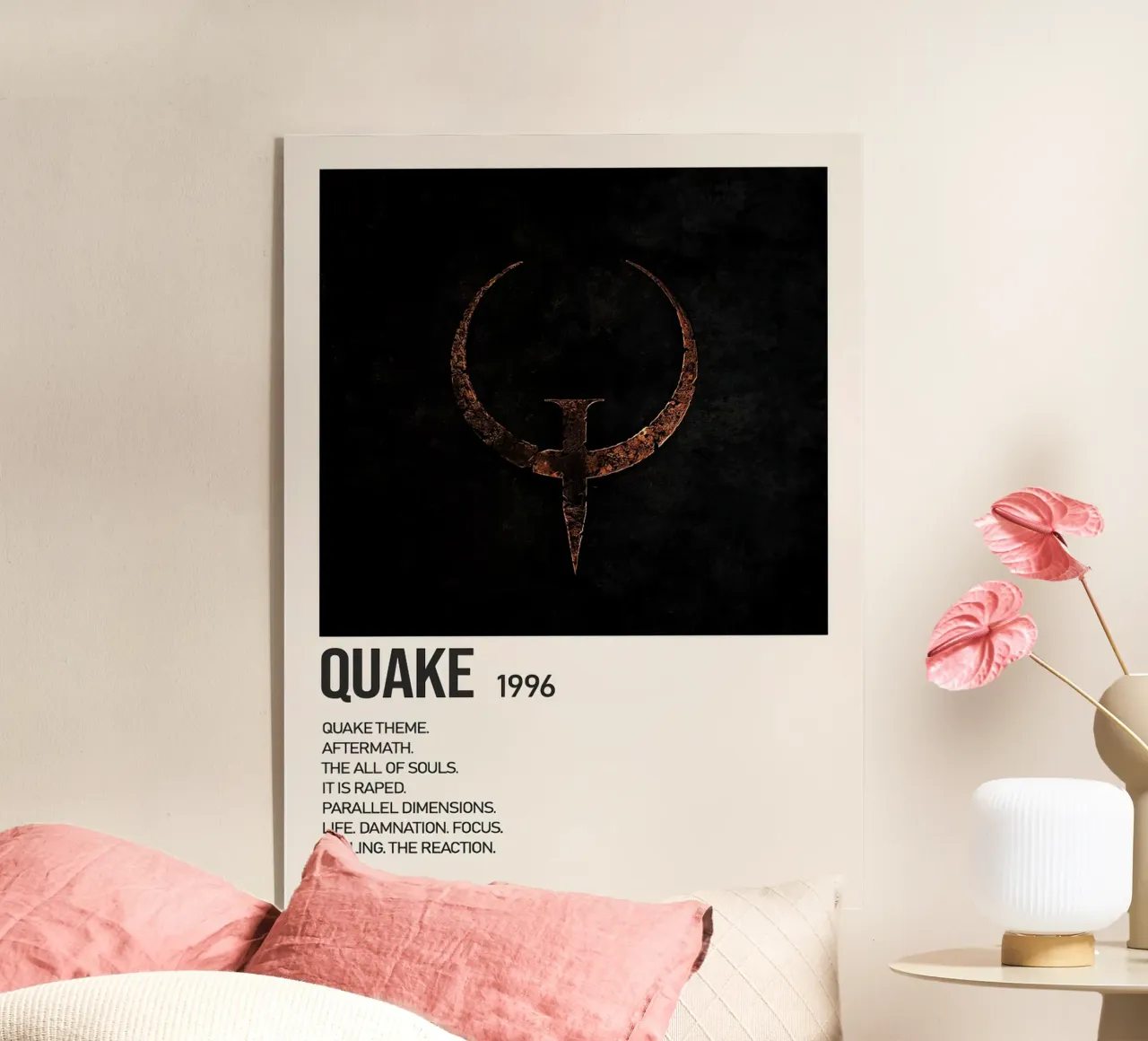 Quake Tracklists plexiglass da Banda Neira