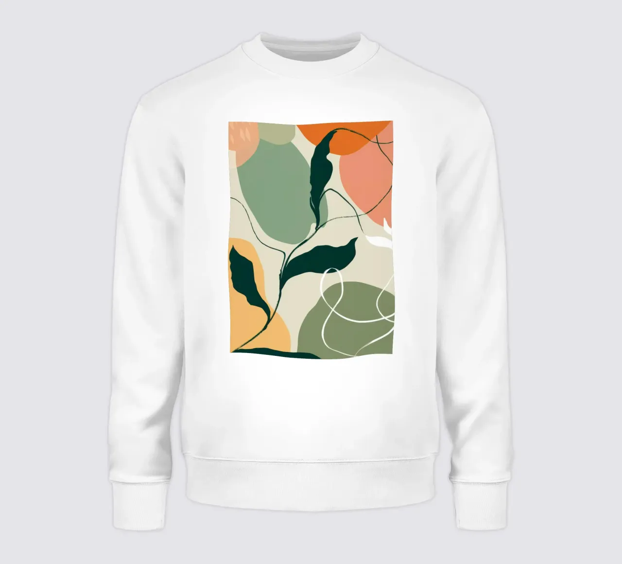 Schizzo botanico lineare felpa da Sky Velour