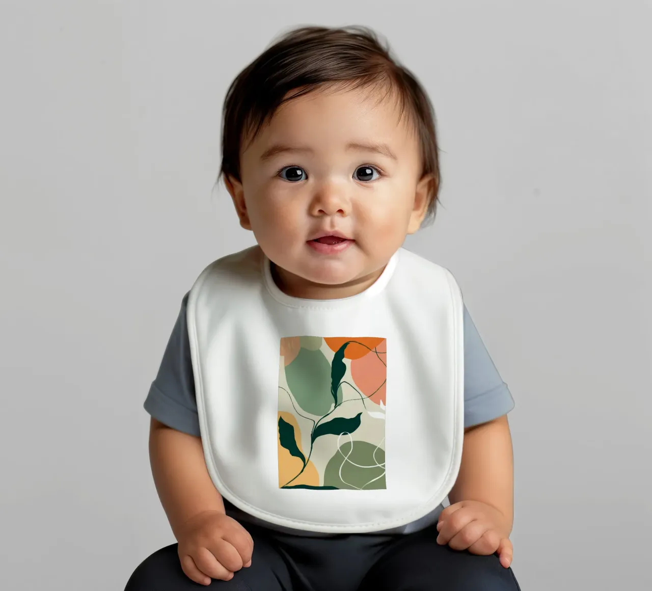 Schizzo botanico lineare bavaglino da Sky Velour