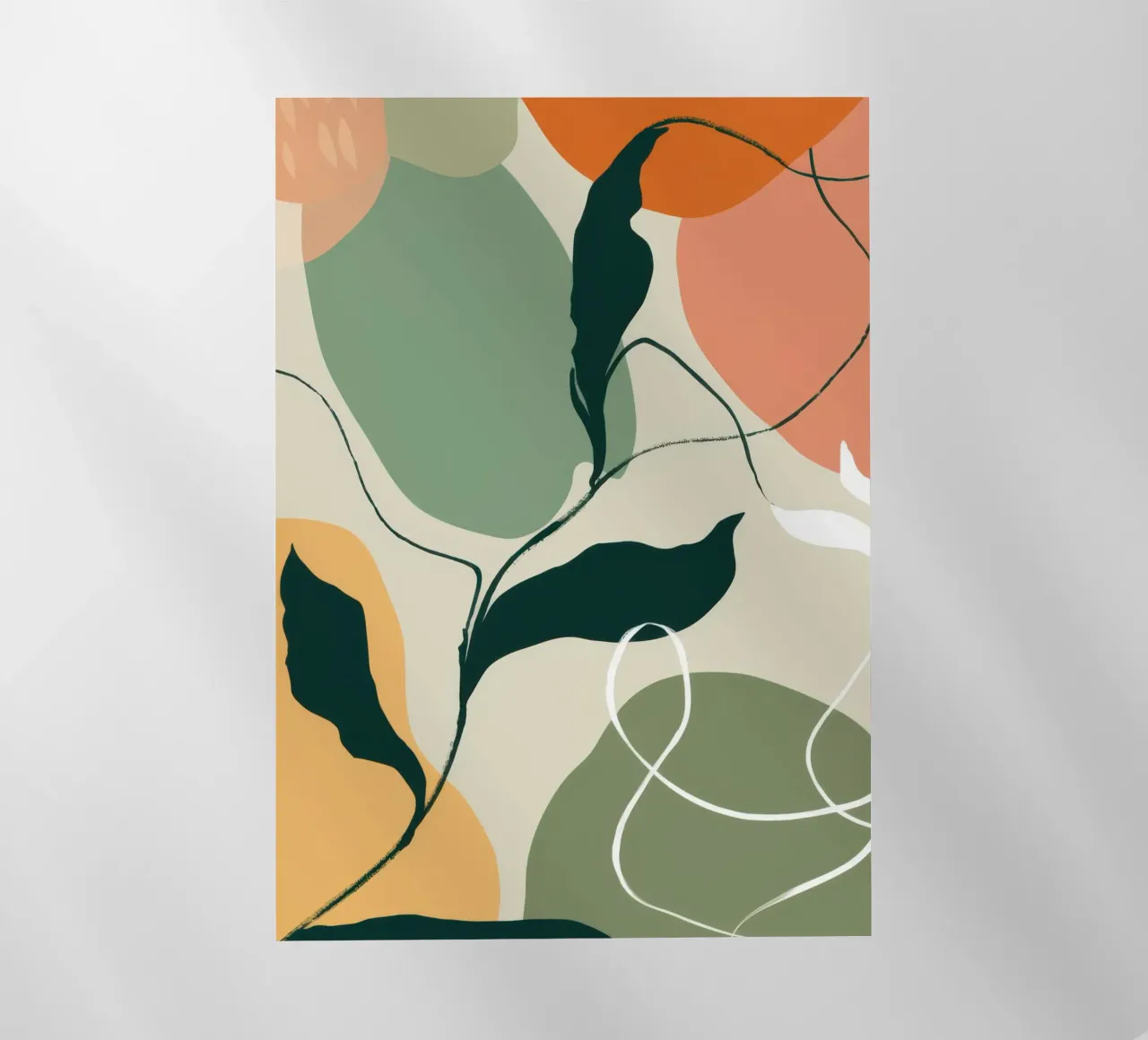 Schizzo botanico lineare pellicola backlit da Sky Velour