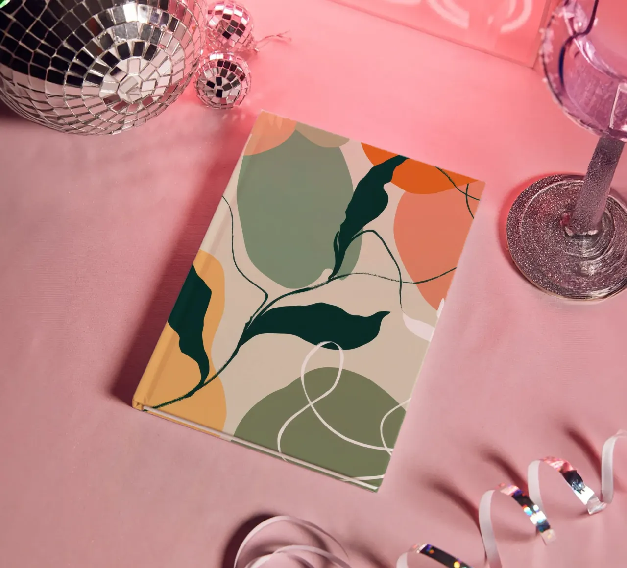 Linear Botanical Sketch notebook by Sky Velour