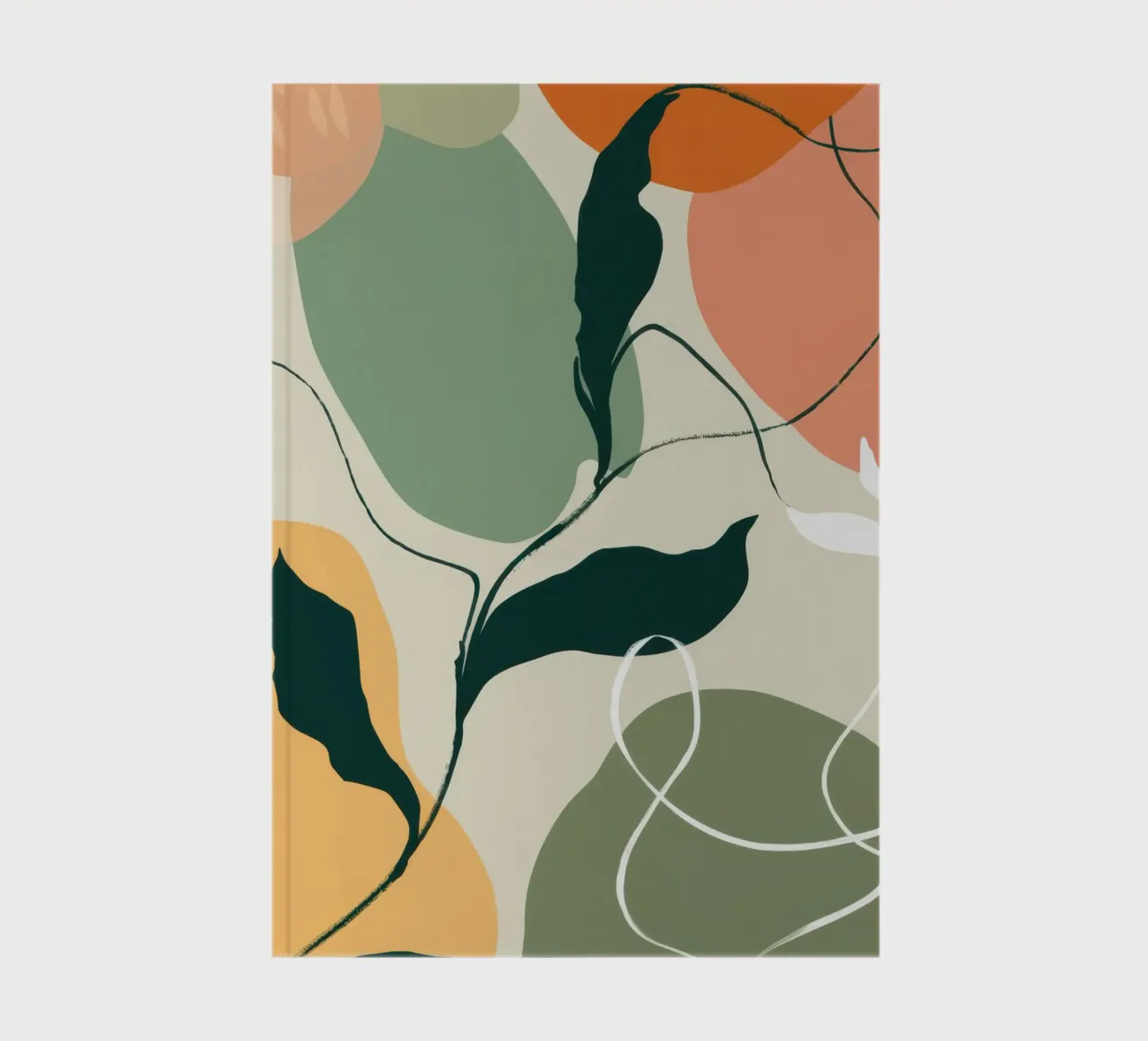 Linear Botanical Sketch notebook by Sky Velour