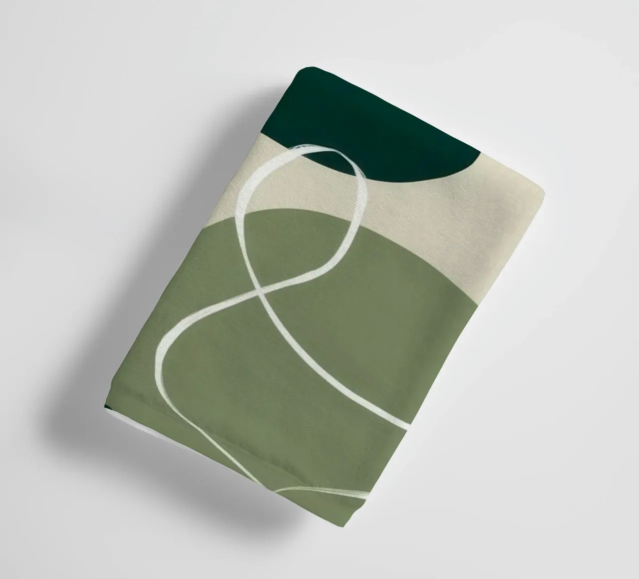 Linear Botanical Sketch towel by Sky Velour