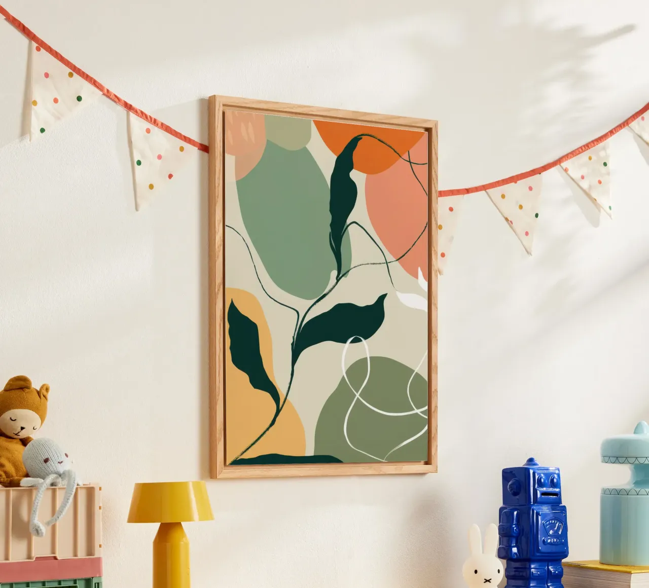 Schizzo botanico lineare plexiglass da Sky Velour