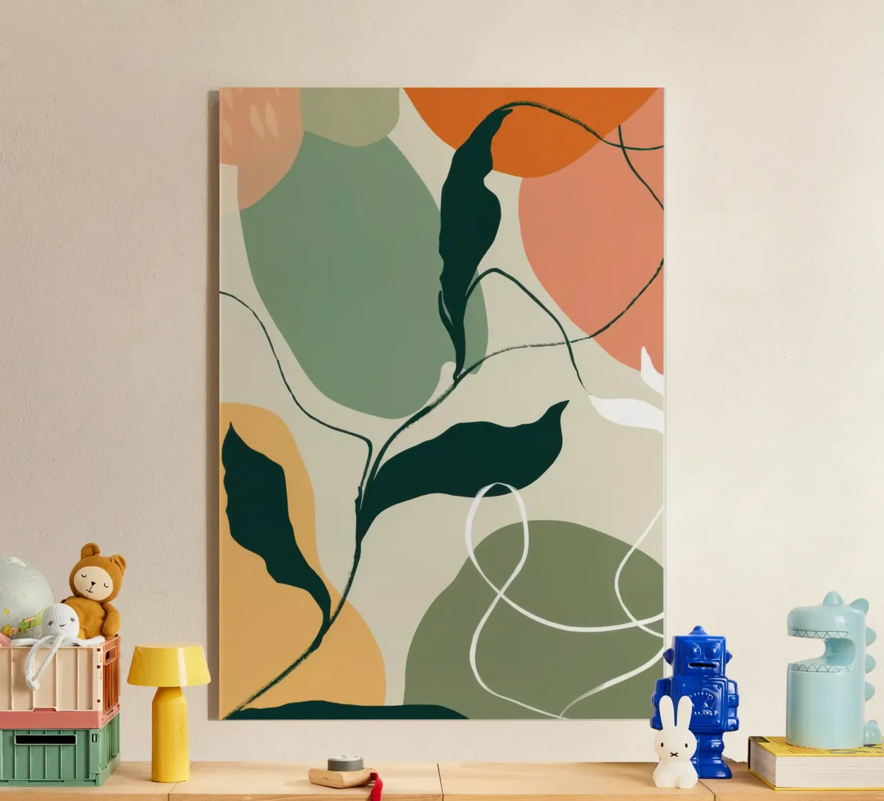 Schizzo botanico lineare plexiglass da Sky Velour