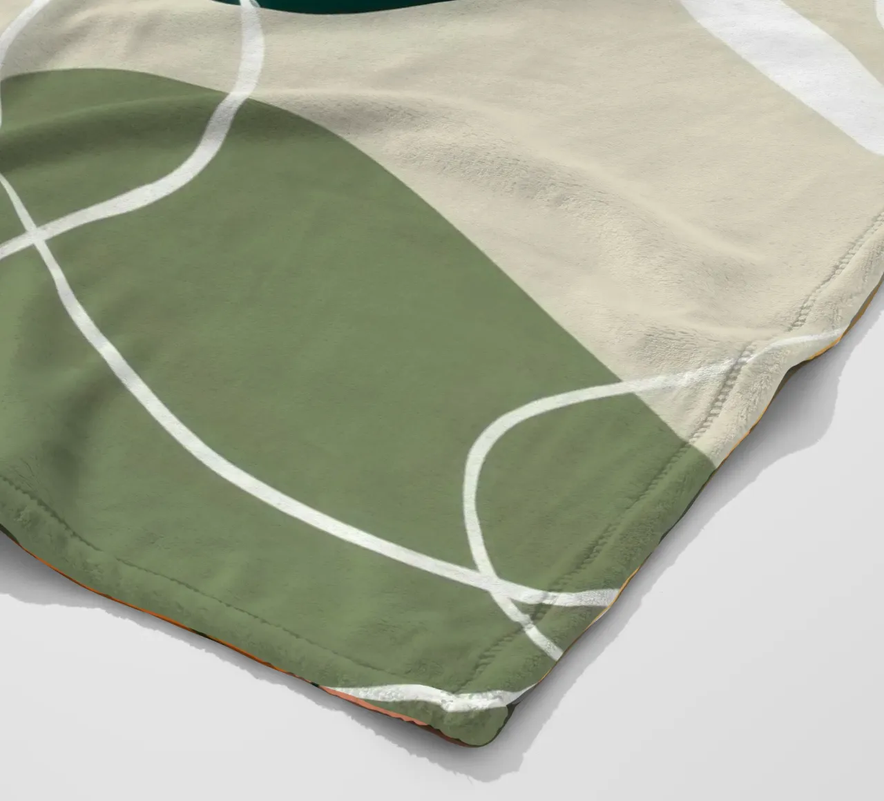 Schizzo botanico lineare coperta in pile da Sky Velour