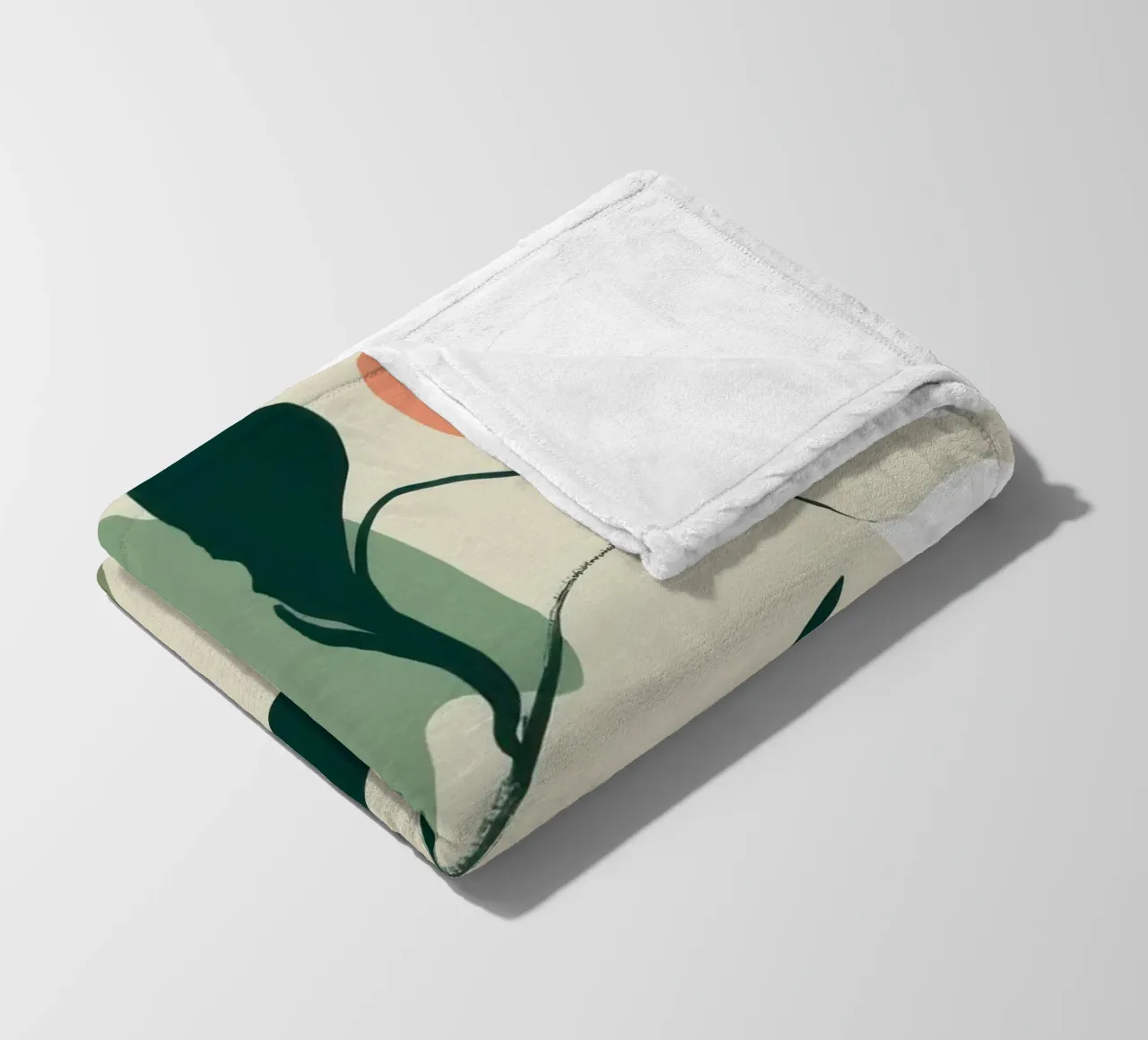 Schizzo botanico lineare coperta in pile da Sky Velour