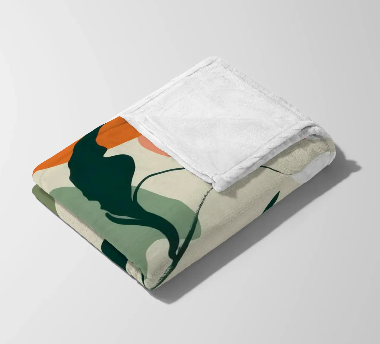 Schizzo botanico lineare coperta in pile da Sky Velour