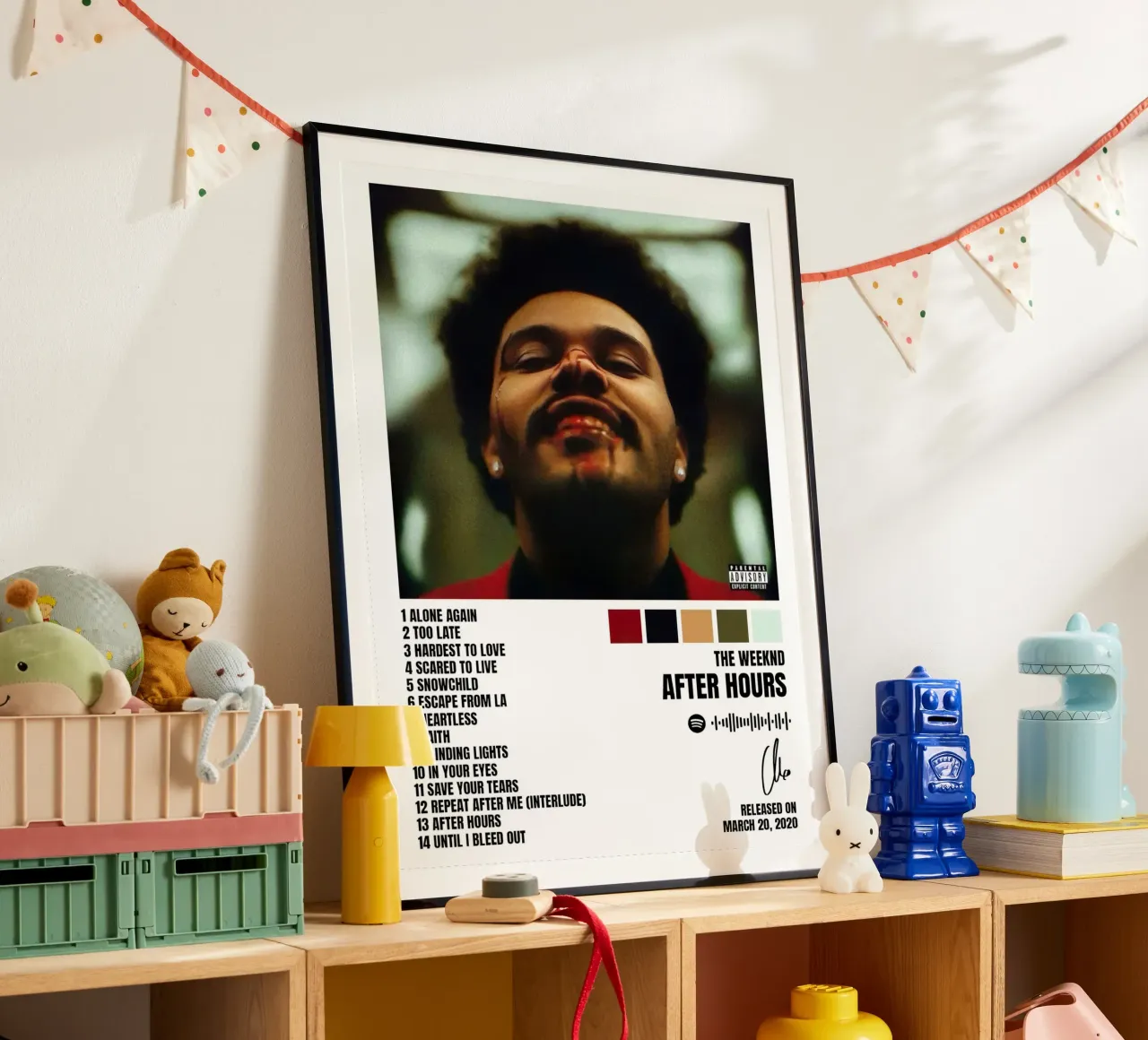 The Weeknd After Hours Tracklists carta hahnemühle da Banda Neira