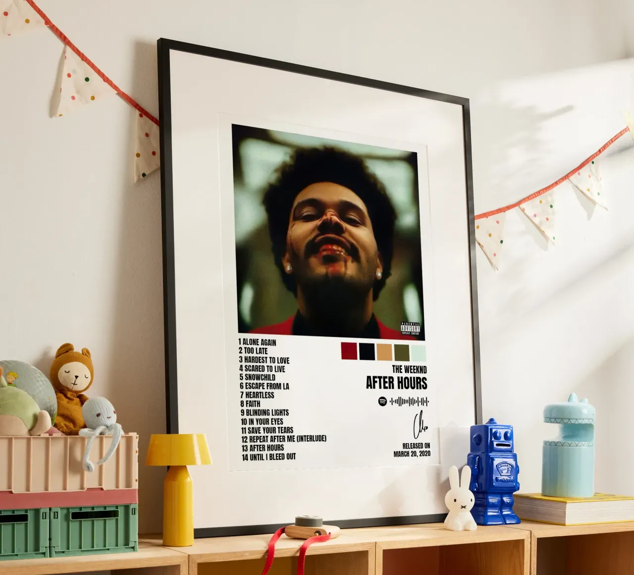 The Weeknd After Hours Tracklists carta hahnemühle da Banda Neira