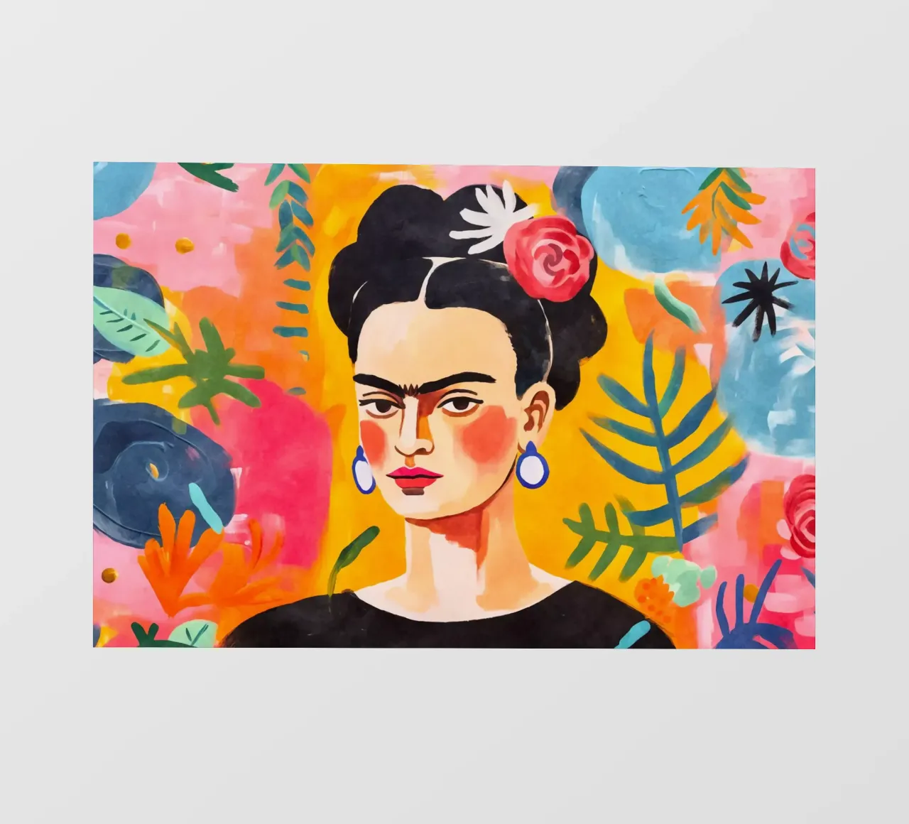 I fiori della resilienza: Un ritratto del coraggio artistico telo in pvc da Andrea Haase Modern Home