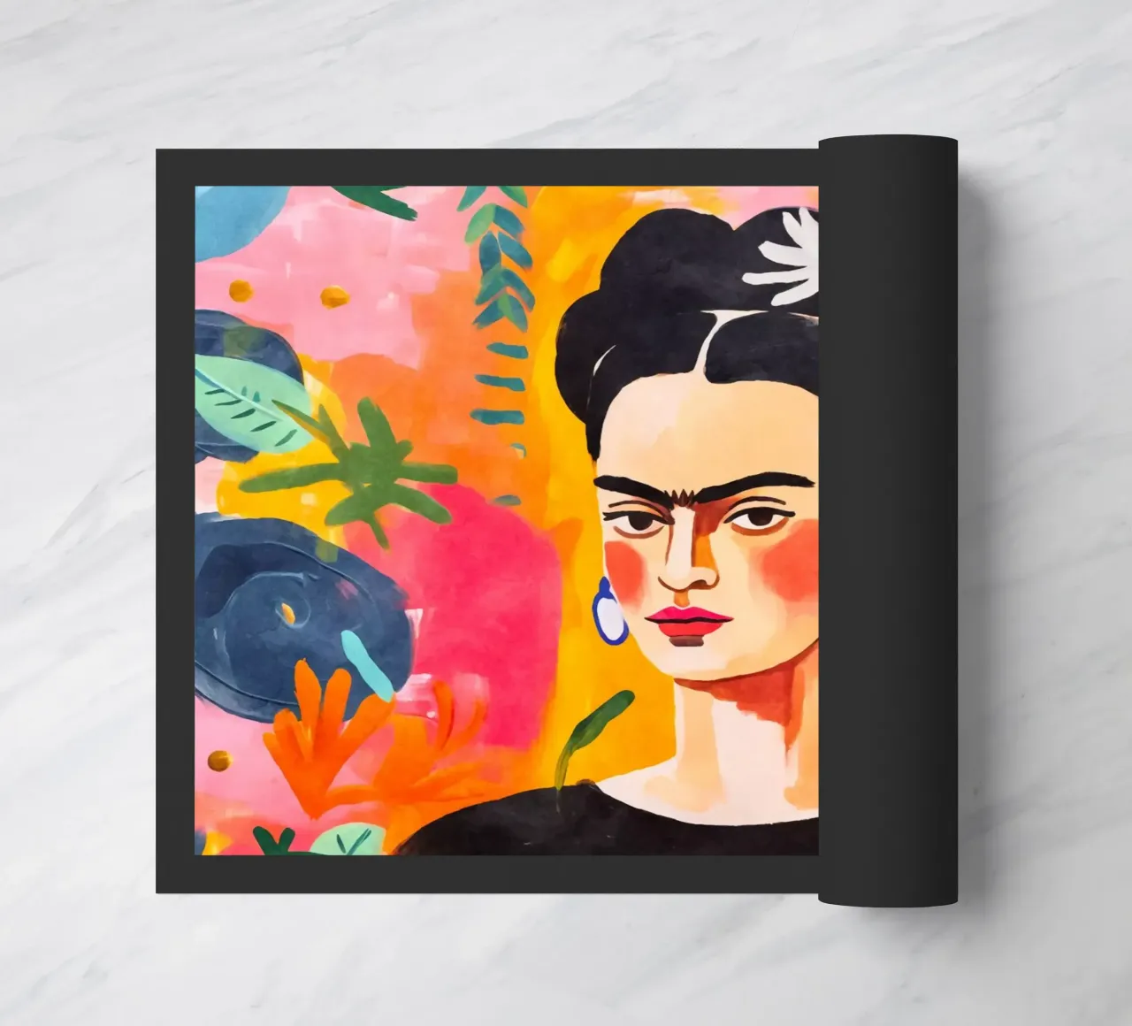 I fiori della resilienza: Un ritratto del coraggio artistico zerbino da Andrea Haase Modern Home