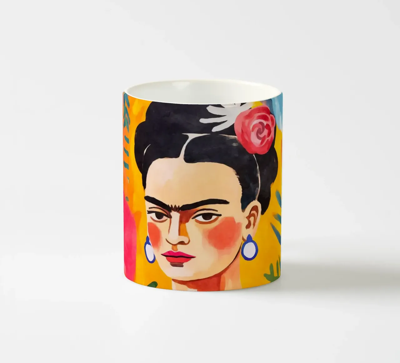 I fiori della resilienza: Un ritratto del coraggio artistico tazza in ceramica da Andrea Haase Modern Home