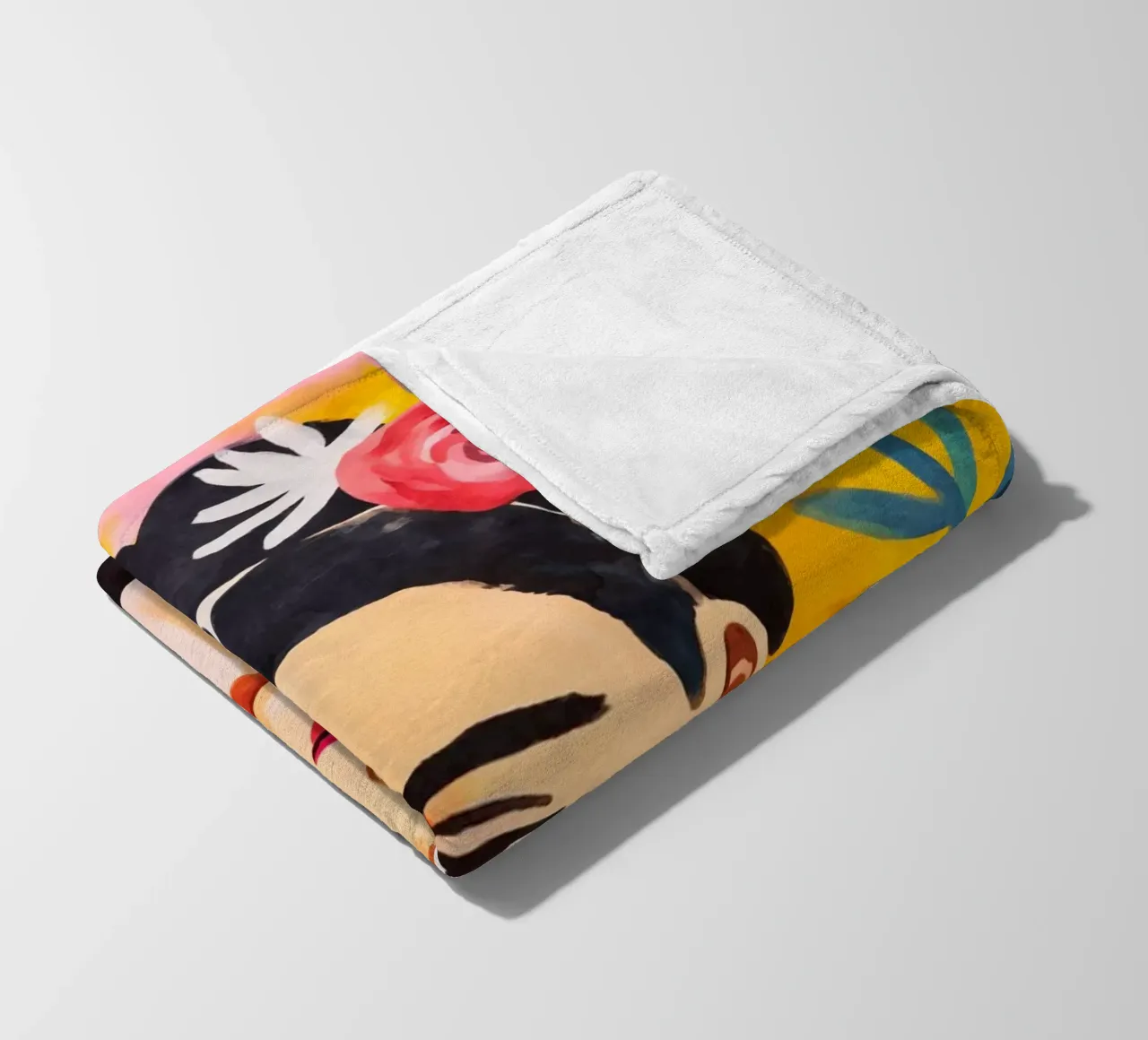 I fiori della resilienza: Un ritratto del coraggio artistico coperta in pile da Andrea Haase Modern Home