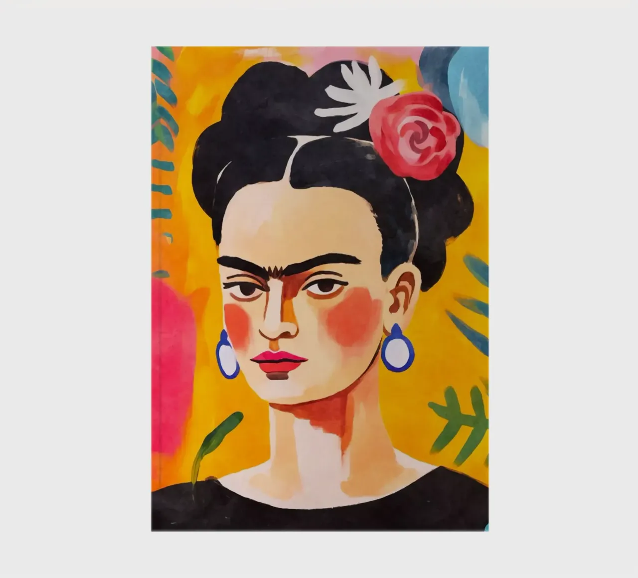 Blooms of Resilience: A Portrait of Artistic Courage notebook by Andrea Haase Modern Home