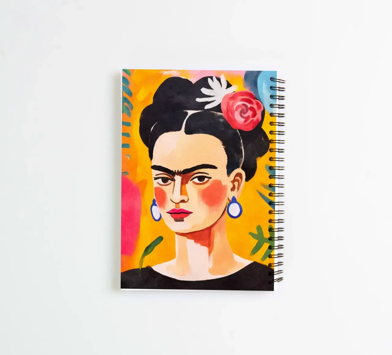 Blooms of Resilience: A Portrait of Artistic Courage spiral notebook by Andrea Haase Modern Home
