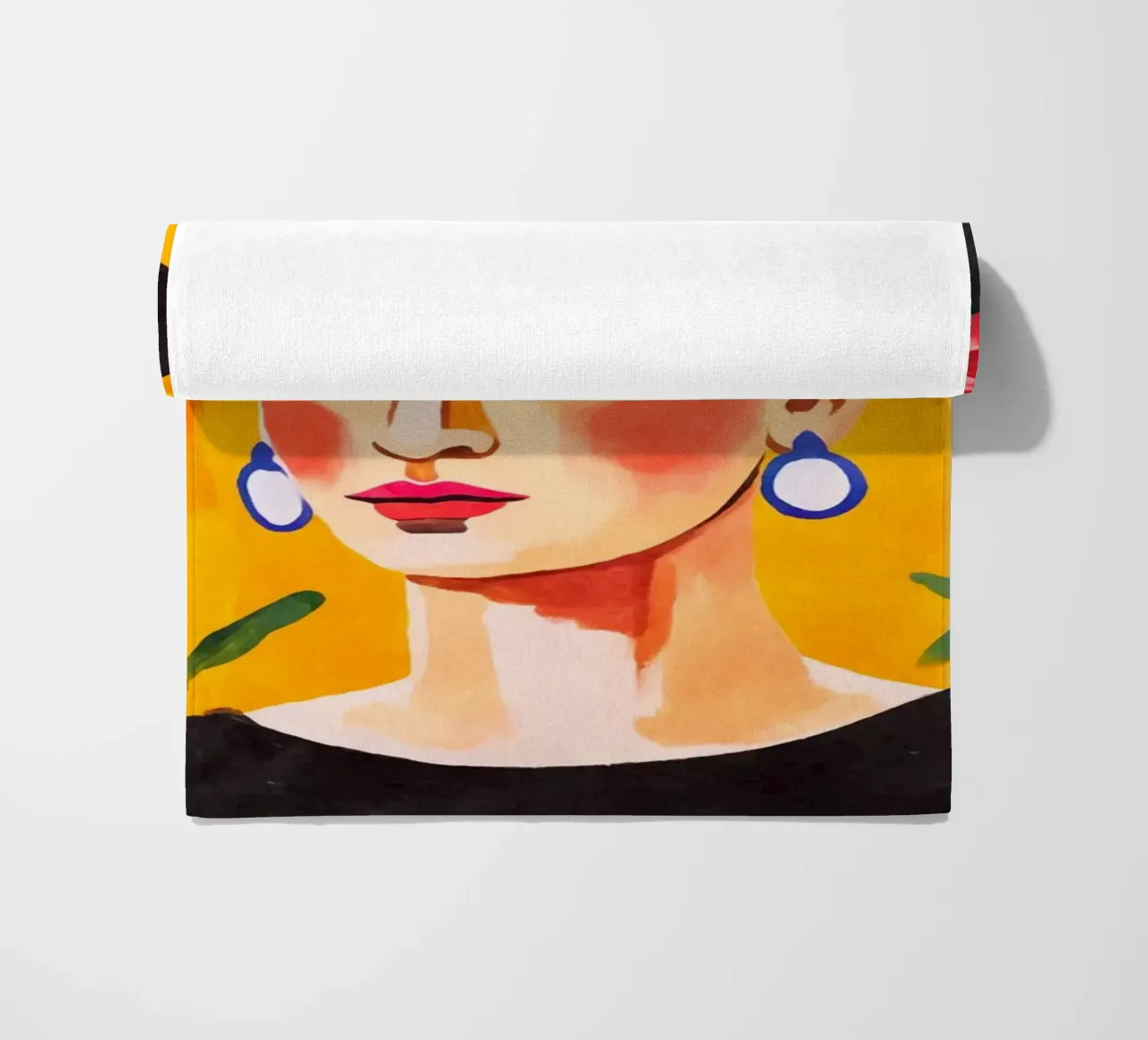I fiori della resilienza: Un ritratto del coraggio artistico telo mare da Andrea Haase Modern Home