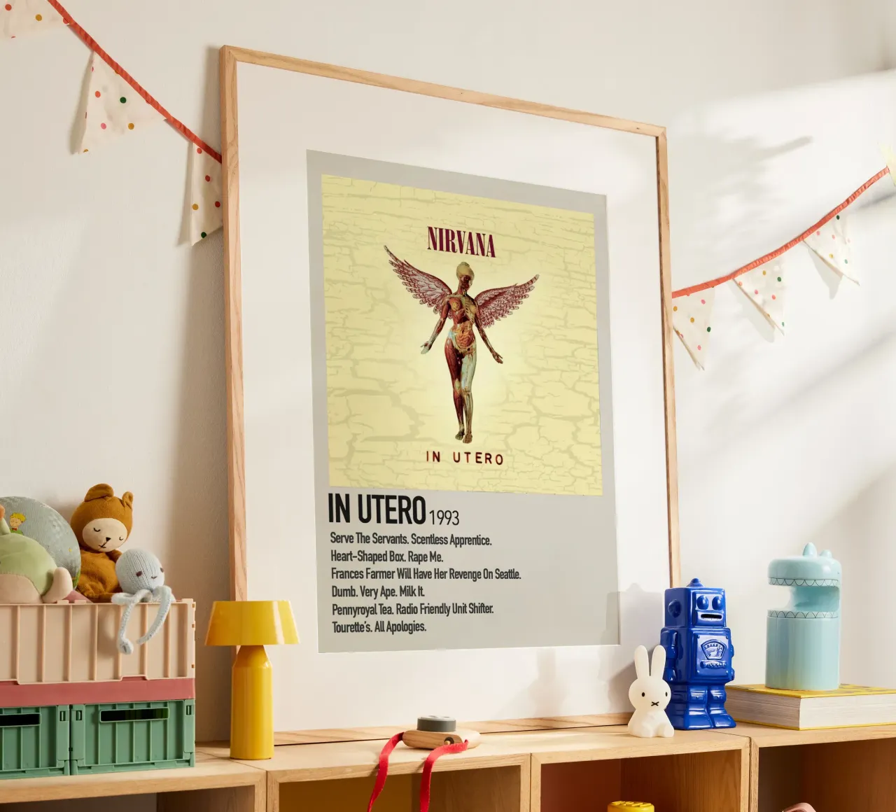 Nirvana In Utero Tracklists carta hahnemühle da Banda Neira