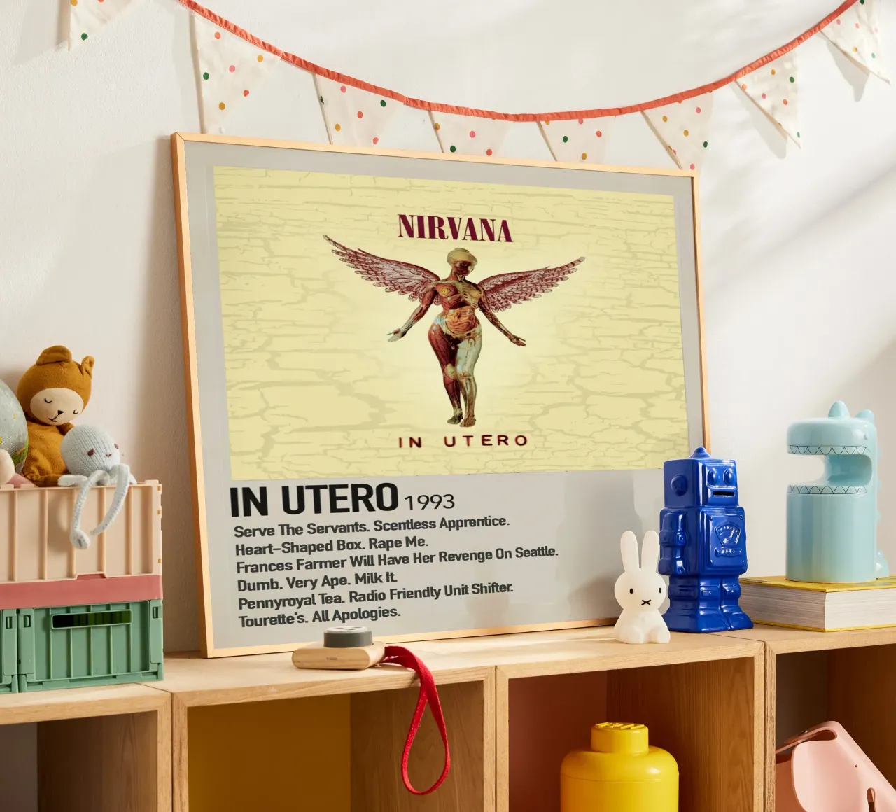 Nirvana In Utero Tracklists carta hahnemühle da Banda Neira