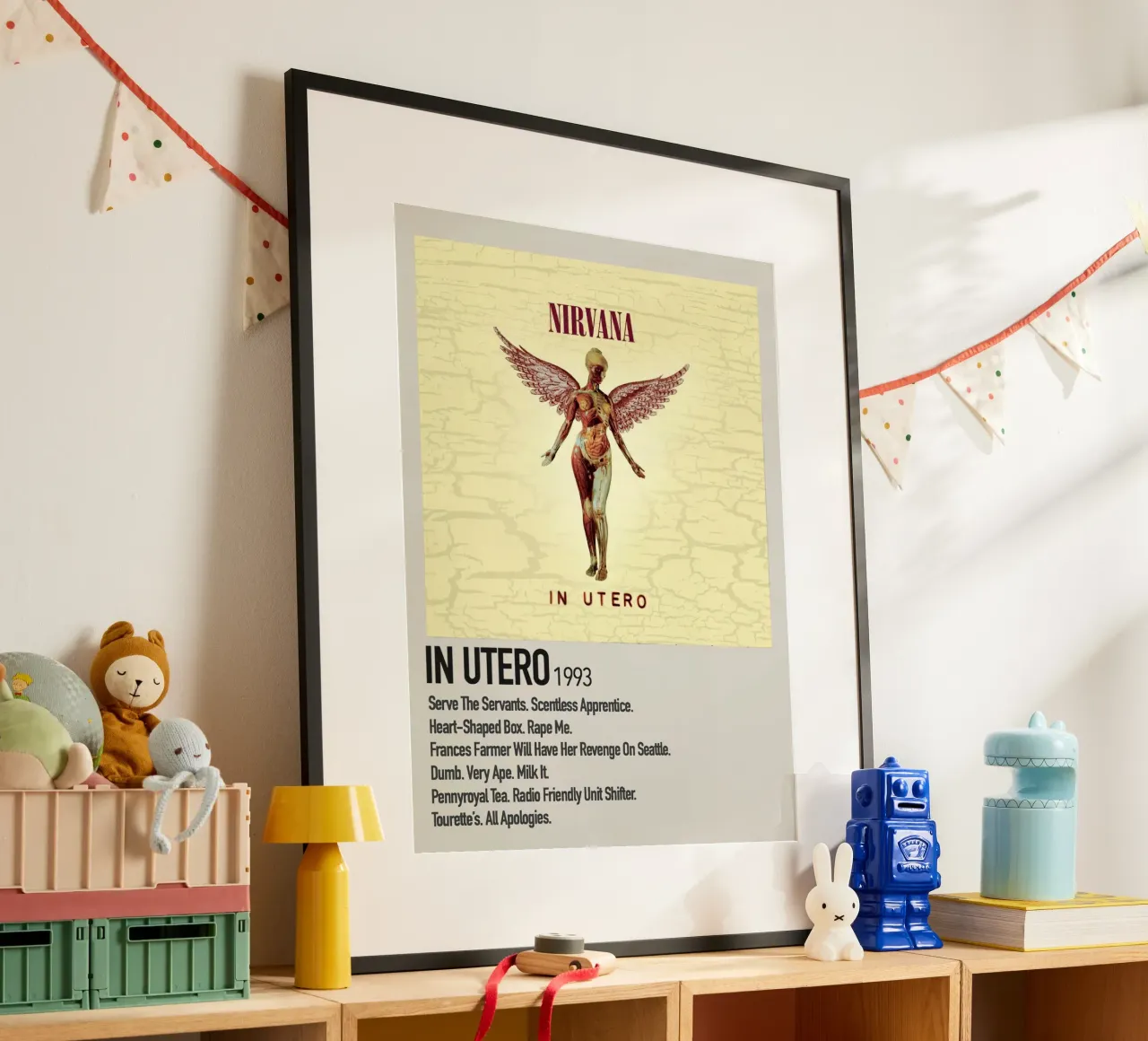 Nirvana In Utero Tracklists carta hahnemühle da Banda Neira