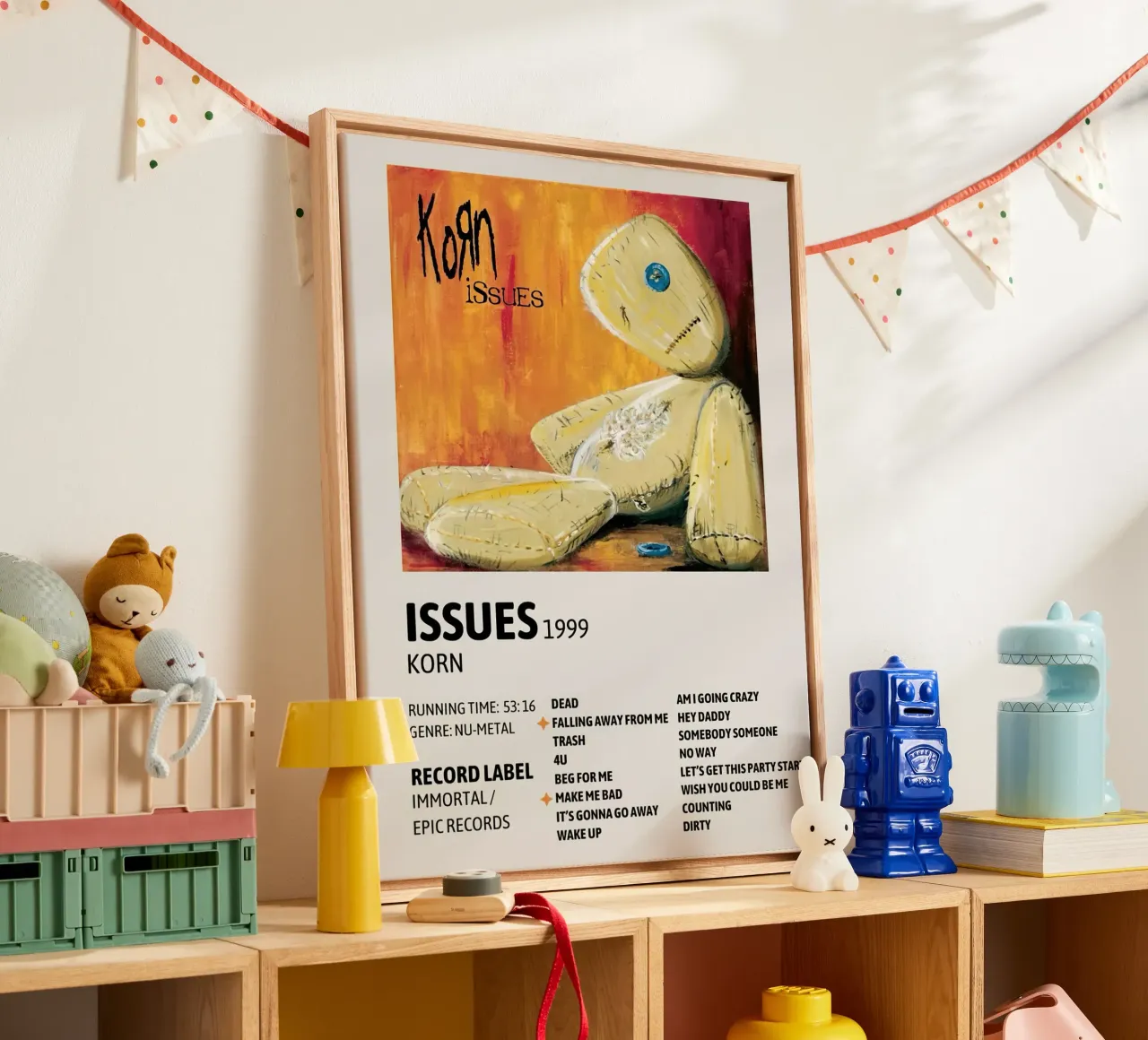 Korn Issues Tracklists tela da Banda Neira