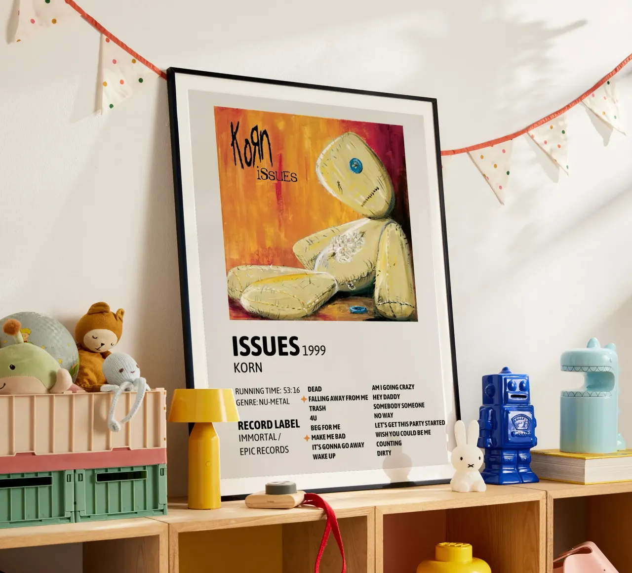 Korn Issues Tracklists poster da Banda Neira