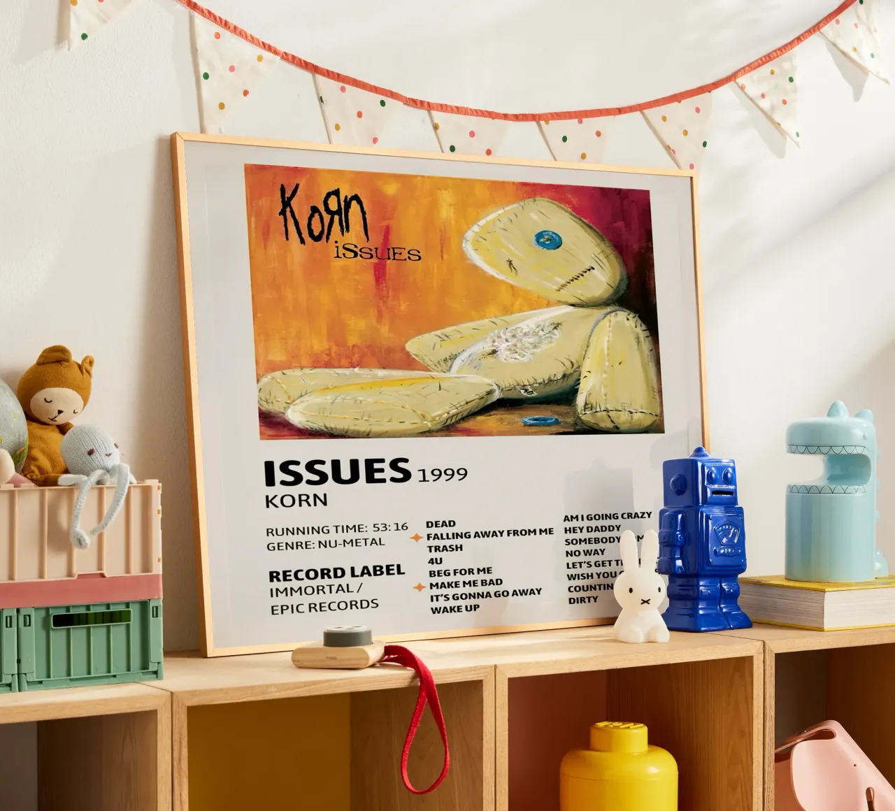 Korn Issues Tracklists poster da Banda Neira