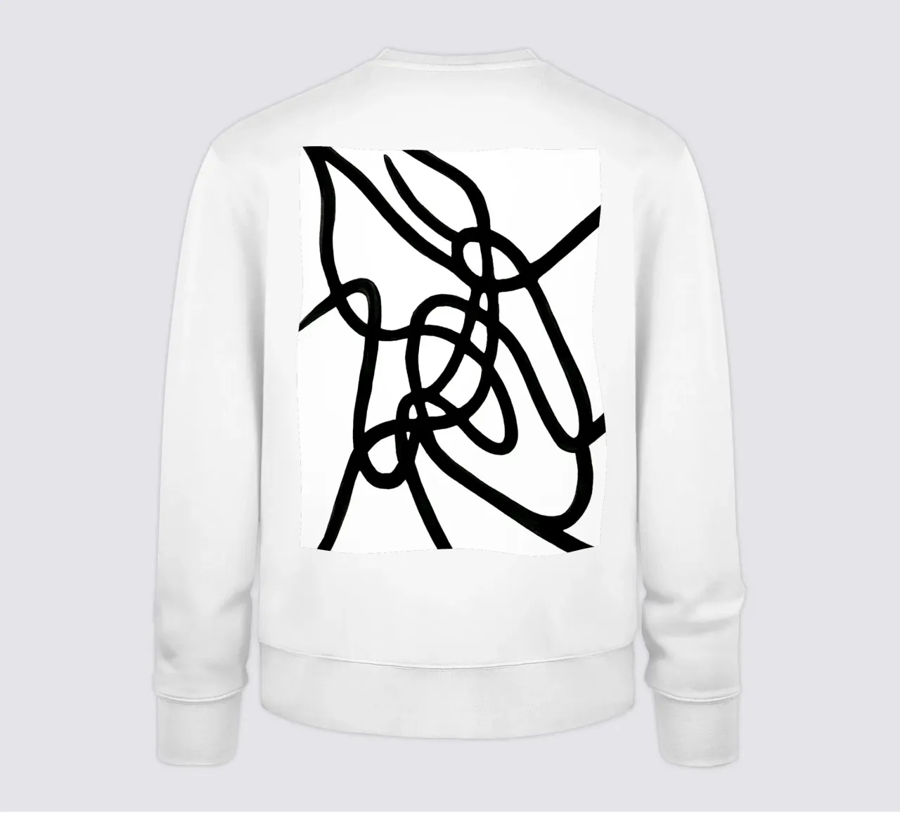 Black and White Lines 1 felpa da Lunaris