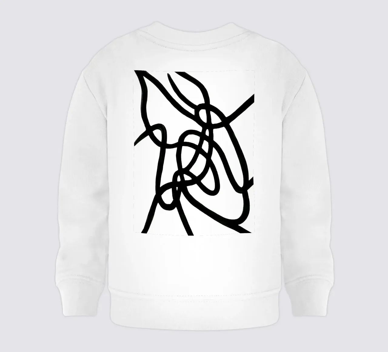 Black and White Lines 1 felpa neonato da Lunaris