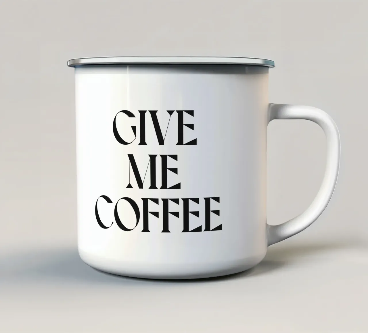 DAMMI IL CAFFÈ tazza in smalto da n.4