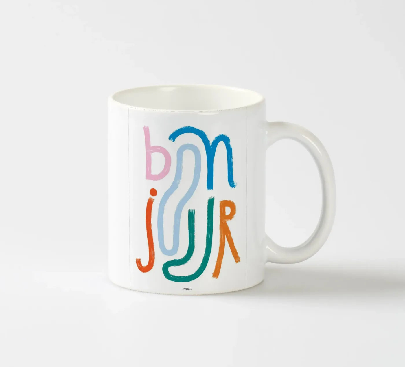 Hello ceramic mug by aaron Shop