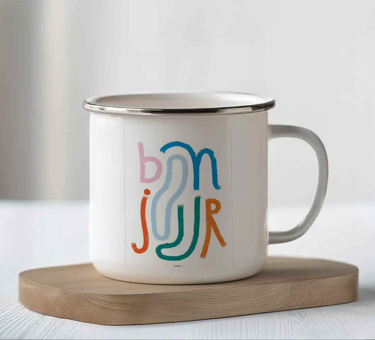 Ciao tazza in smalto da aaron Shop