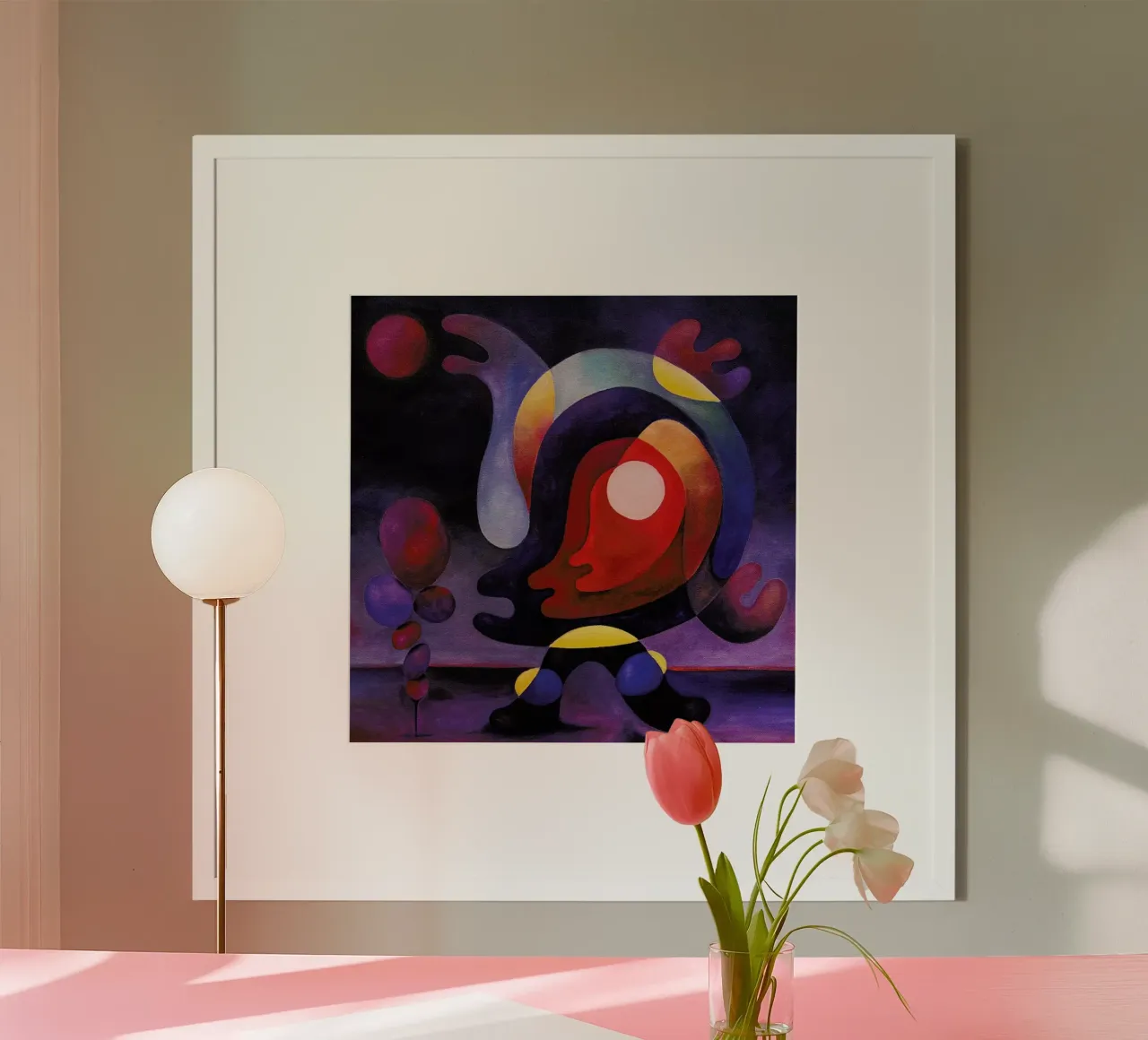 Bis Repetita poster con telaio in plastica da Antony Squizzato
