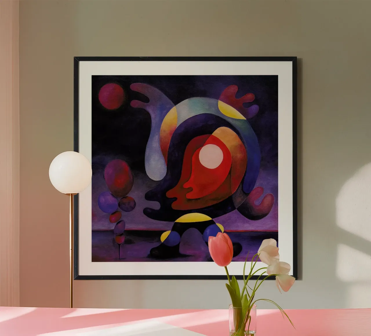 Bis Repetita poster con telaio in plastica da Antony Squizzato