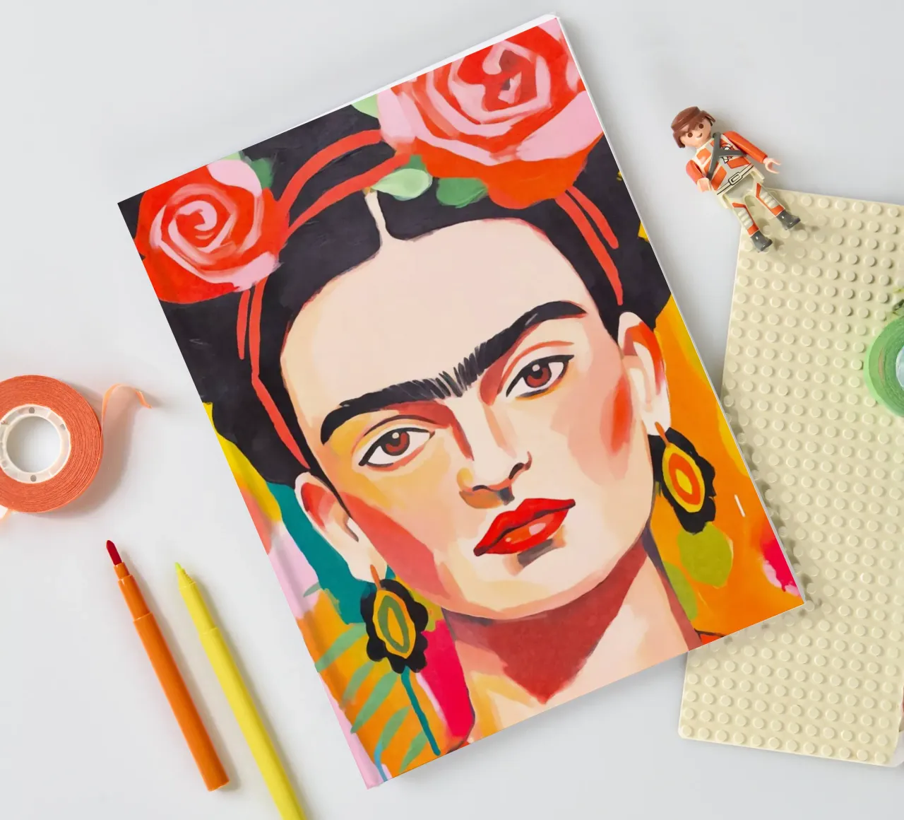 Blooms of Resilience: Hommage to Artistic Courage notebook by Andrea Haase Modern Home