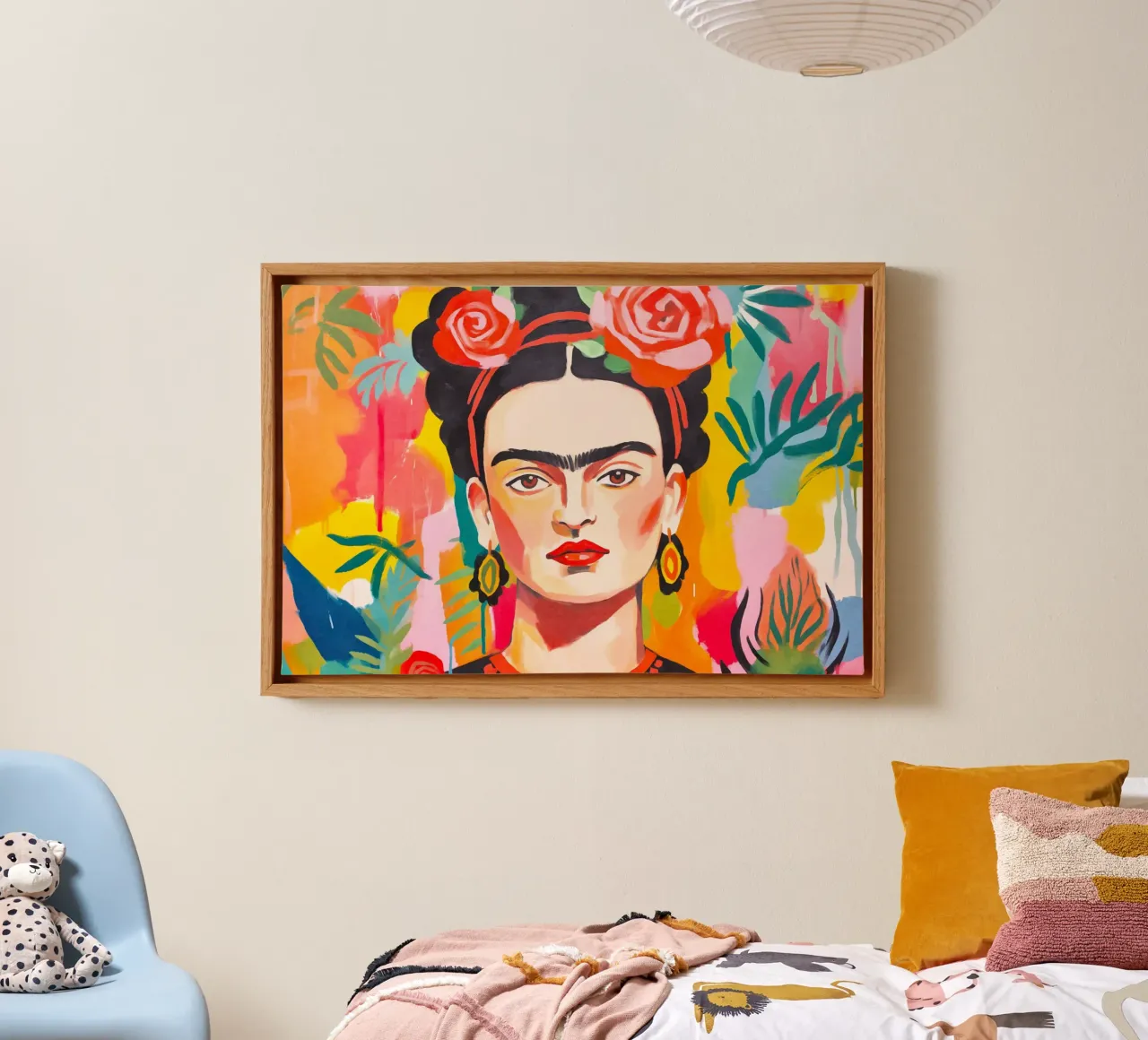 Blooms of Resilience: Hommage to Artistic Courage canvas with Floater frame by Andrea Haase Modern Home