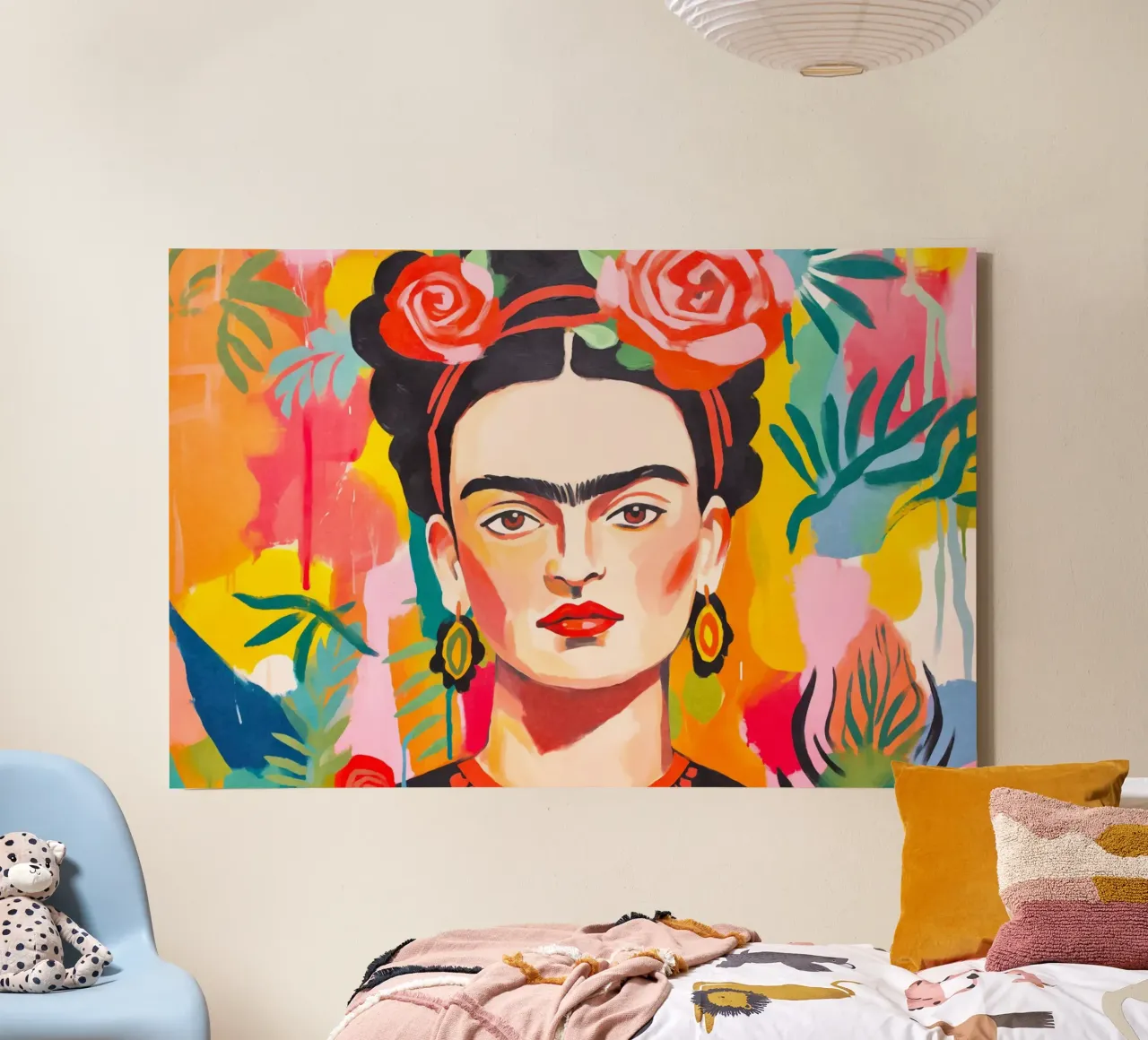 Blooms of Resilience: Hommage to Artistic Courage canvas with Floater frame by Andrea Haase Modern Home