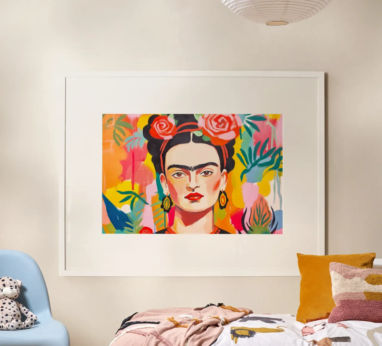 I fiori della resilienza: Omaggio al coraggio artistico poster con telaio in plastica da Andrea Haase Modern Home