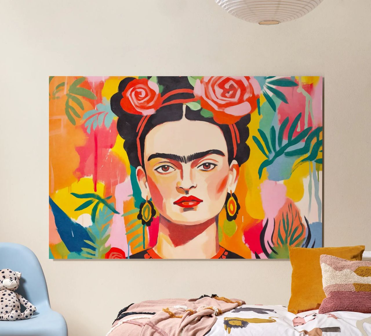 Les fleurs de la résilience : Hommage au courage artistique poster de Andrea Haase Modern Home