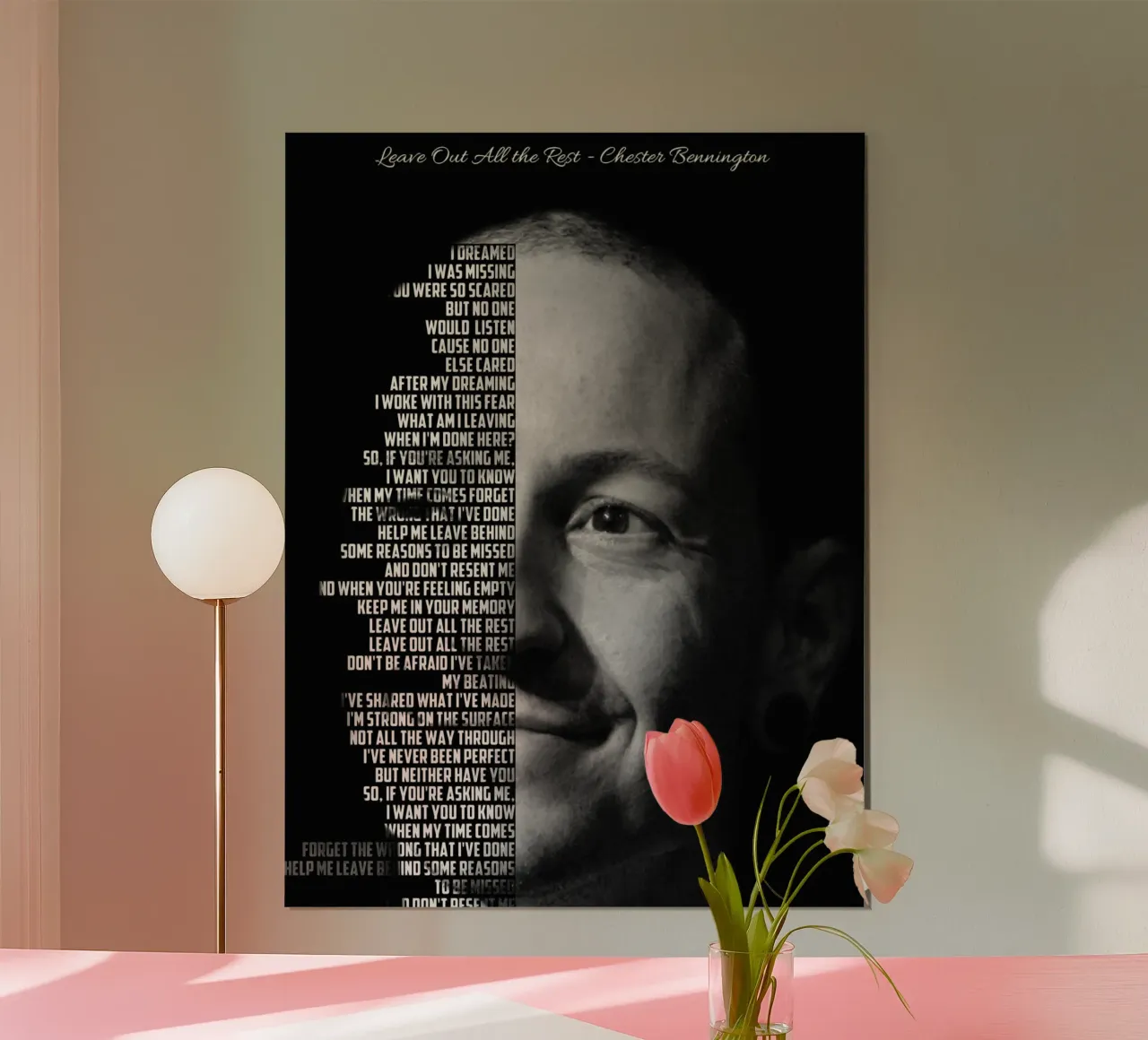 Lasciate fuori tutto il resto poster con telaio in alluminio da Gunawan Rb