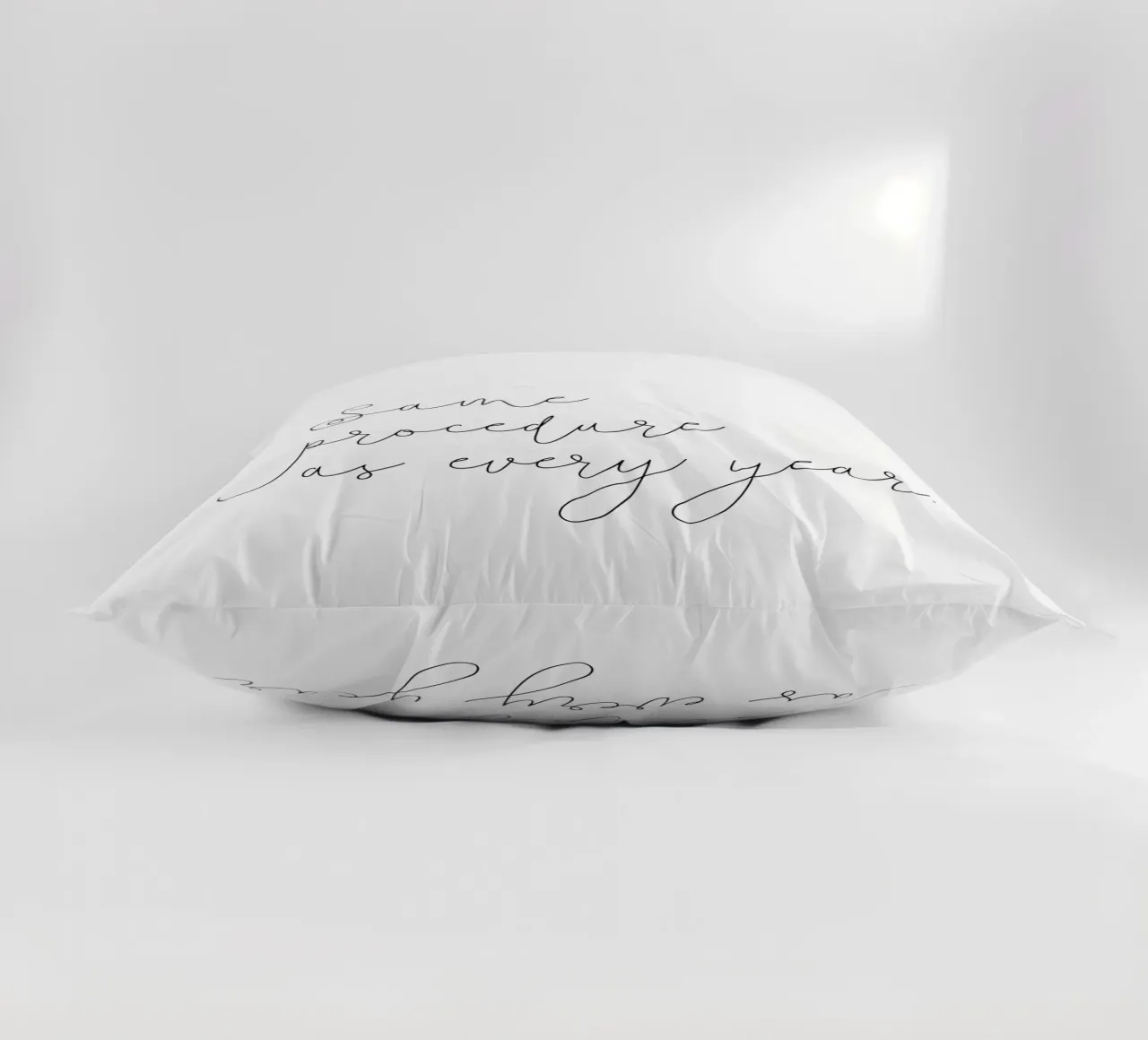 Same procedure as every year | Silvester | Neujahr | Xmas cuscino da keinkonzept