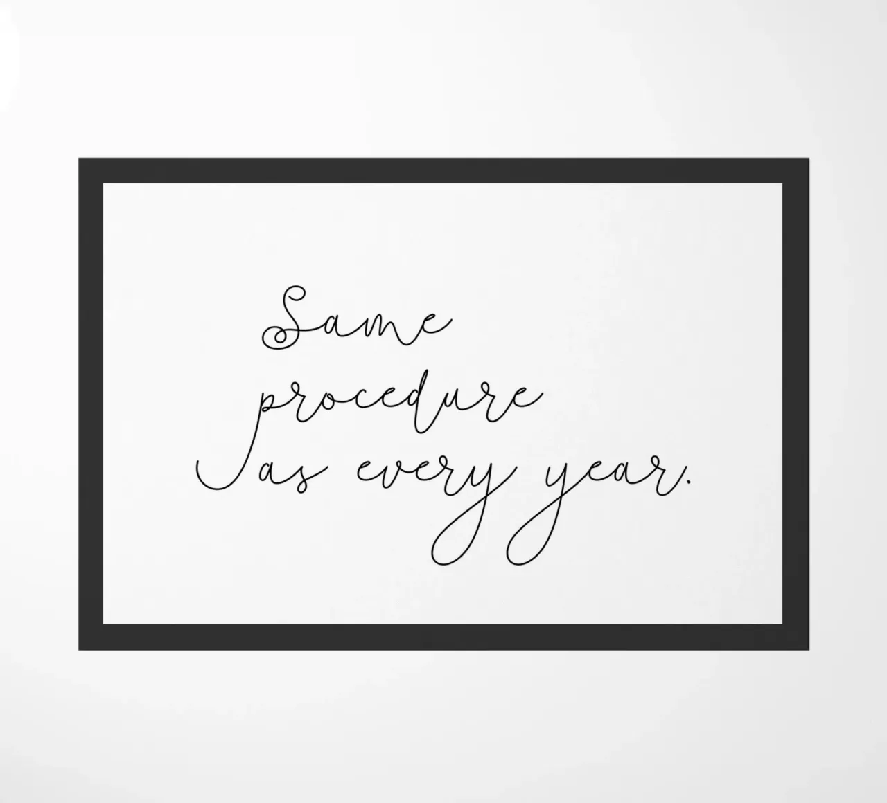 Same procedure as every year | Silvester | Neujahr | Xmas zerbino da keinkonzept