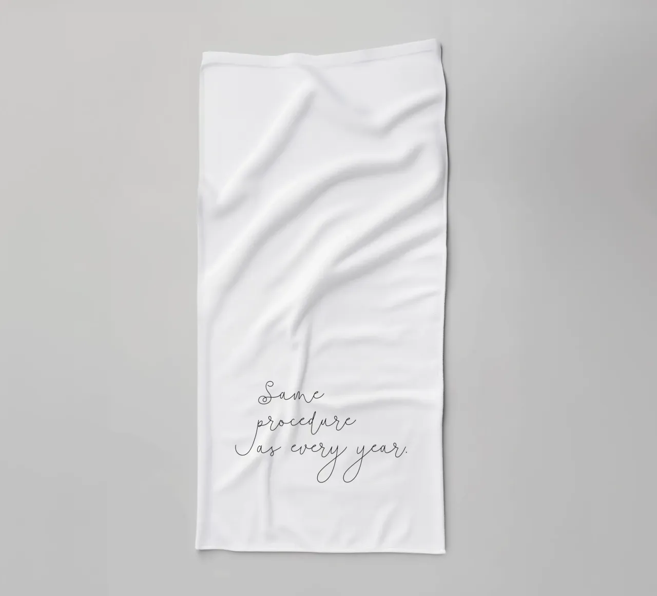 Same procedure as every year | Silvester | Neujahr | Xmas asciugamano da bagno da keinkonzept