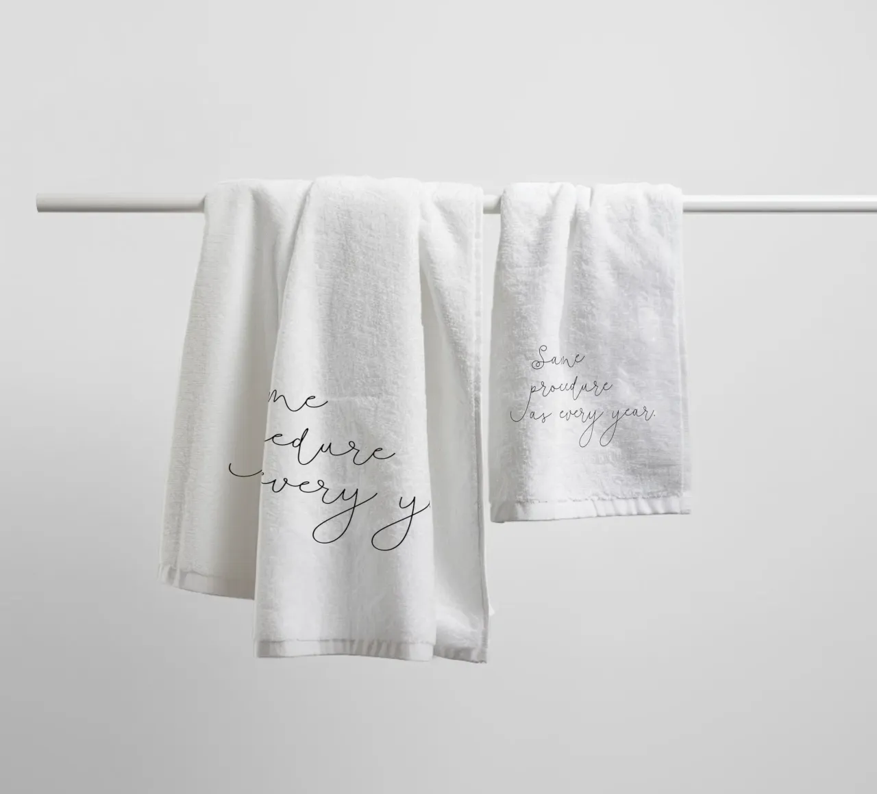 Same procedure as every year | Silvester | Neujahr | Xmas asciugamano da bagno da keinkonzept