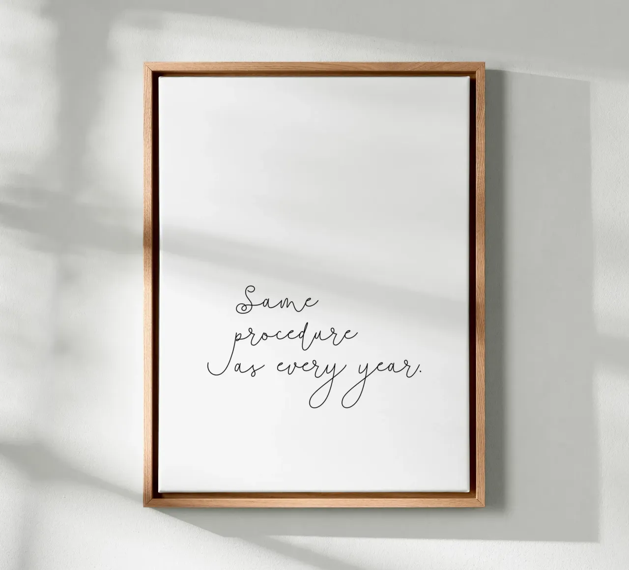 Same procedure as every year | Silvester | Neujahr | Xmas tela da keinkonzept