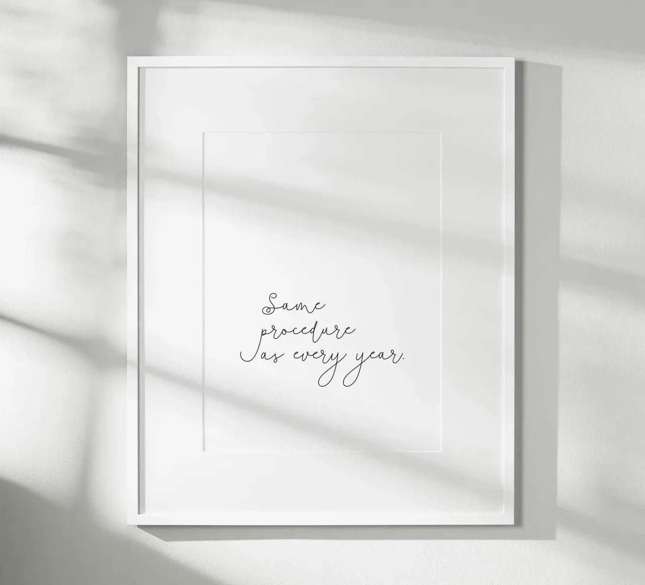 Same procedure as every year | Silvester | Neujahr | Xmas poster da keinkonzept