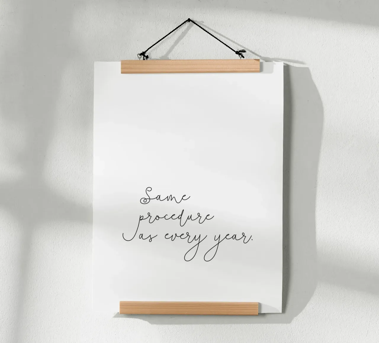 Same procedure as every year | Silvester | Neujahr | Xmas poster da keinkonzept