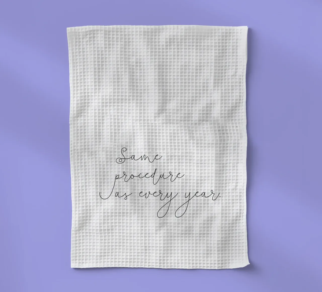 Same procedure as every year | Silvester | Neujahr | Xmas canovaccio da cucina da keinkonzept